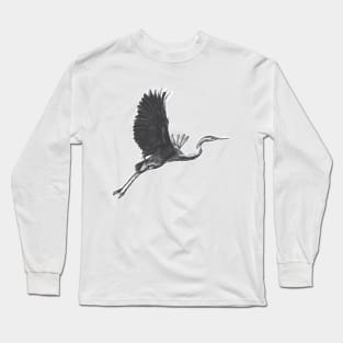 Great Blue Heron Long Sleeve T-Shirt